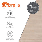 Double Sunbrella® Hammock with Stand (280cm) - Sand