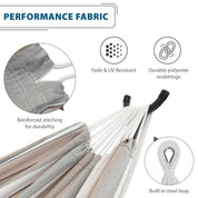 Brazilian Sunbrella Hammock Double - Dove