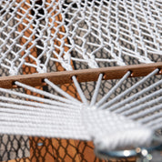 Polyester Rope Spreader Bar Hammock  - White