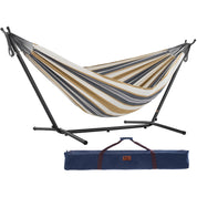 Double Cotton Hammock with Stand (250cm) - Desert Moon