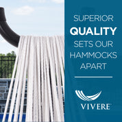 Double Polyester Hammock with Stand (280cm) - Royal Blue