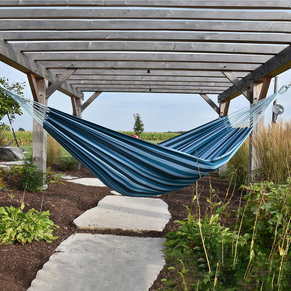 Brazilian Style Hammock - Double Blue Lagoon