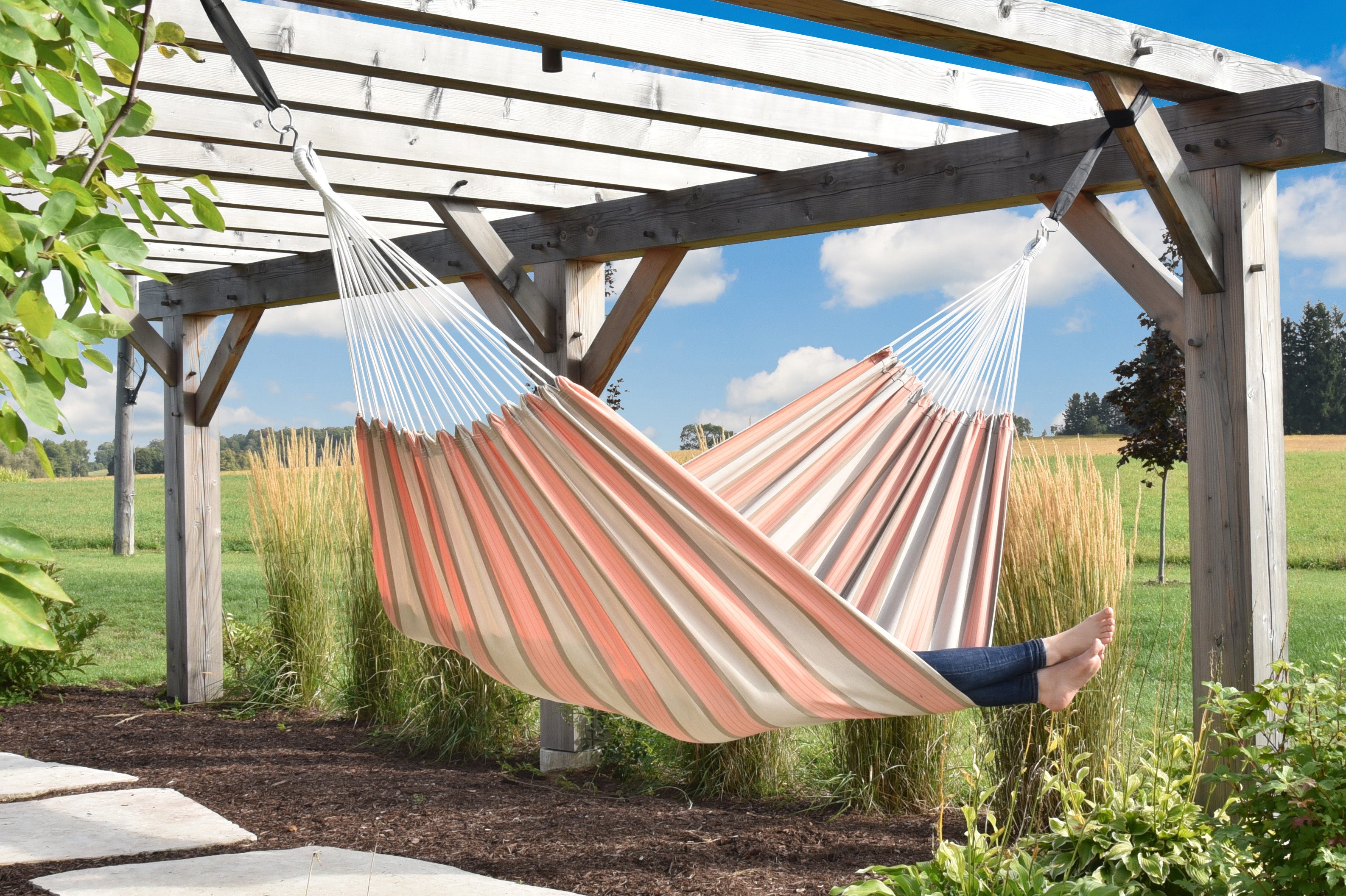 Brazilian Style Sunbrella ® Hammock - Cameo