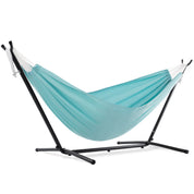 Double Polyester Hammock with Stand (280cm) - Aqua