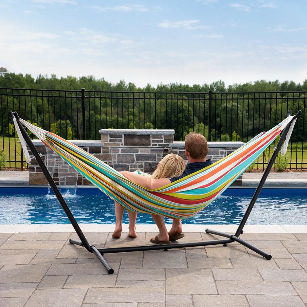 Double Polyester Hammock with Stand Ciao