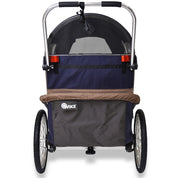 Wike Special Needs Large Bike Trailer with Stroller & Jogging Kit - Navy & Brown