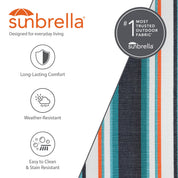 Double Sunbrella® Hammock with Solid Pine Stand (260cm) - Token Surfside
