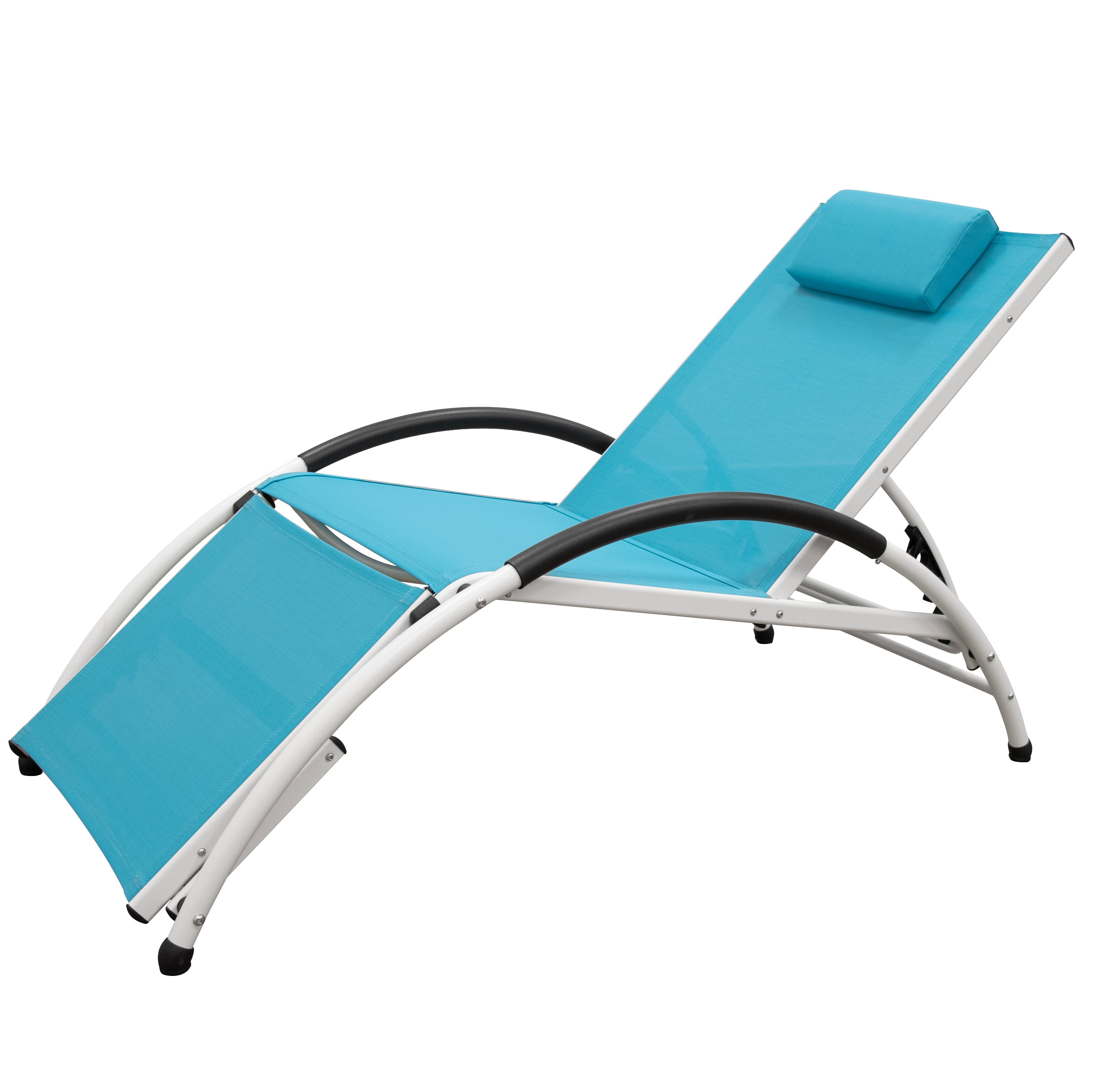 Dockside Sun Lounger Aluminum True Turquoise