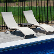 Coral Springs Phifer¬Æ & Aluminum Lounger Set (3pc) - Pearl