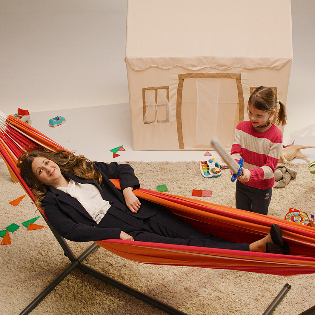 Double Cotton Hammock with Stand (250cm) - Mimosa