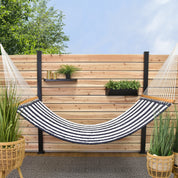 Sunbrella Quilted Spreader Bar Hammock (Double) - Harbor