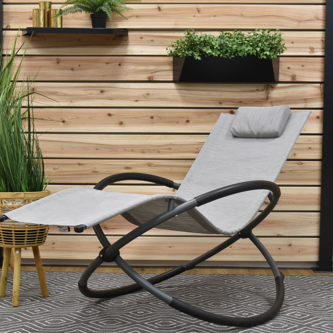 Orbital Phifer ® & Steel Lounger - Haven