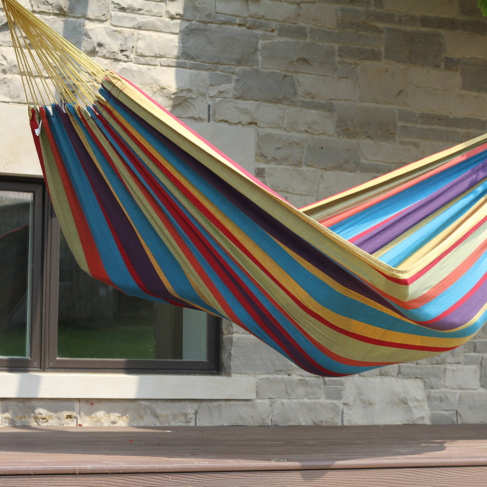 Brazilian Style Cotton Hammock - Tropical