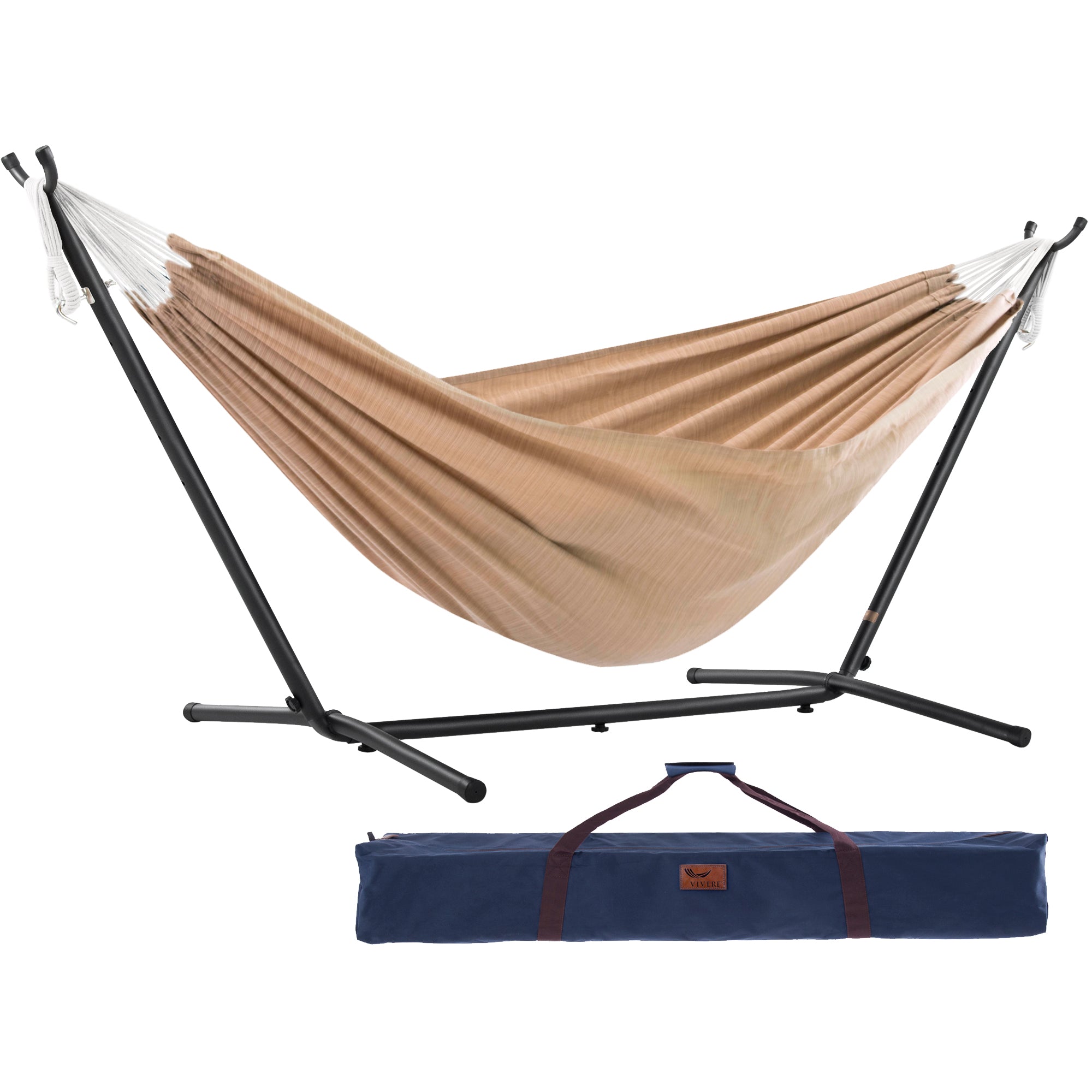 Double Sunbrella® Hammock with Stand (280cm) - Sand